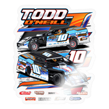Todd O’Neill | 2025 |  Kiss-Cut Vinyl Decal 2 - transparent glossy