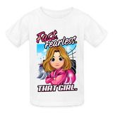 Fast Fearless | That Girl | Youth T-Shirt - white