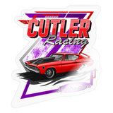 Cutler Racing | 2025 |  Kiss-Cut Vinyl Decal 2 - transparent glossy