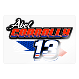 Abel Connolly | 2024 |  Kiss-Cut Vinyl Decal - transparent glossy