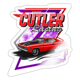 Cutler Racing | 2025 |  Kiss-Cut Vinyl Decal 2 - white glossy
