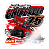Brantley Griffith | 2025 |  Kiss-Cut Vinyl Decal 2 - white glossy