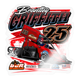 Brantley Griffith | 2025 |  Kiss-Cut Vinyl Decal 2 - transparent glossy