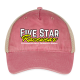 Five Star Racewear | Women's Trucker Hat - washed red/beige