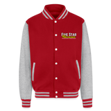 Five Star Racewear | Letterman Jacket - red/heather grey