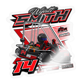 Wyatt Smith | 2025 |  Kiss-Cut Vinyl Decal 2 - transparent glossy
