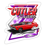Cutler Racing | 2025 |  Kiss-Cut Vinyl Decal 2 - white matte