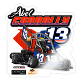Abel Connolly | 2024 |  Kiss-Cut Vinyl Decal 2 - white glossy