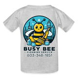 Busy Bee Cleaning | Youth T-Shirt - heather gray