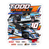 Todd O’Neill | 2025 |  Kiss-Cut Vinyl Decal 2 - white matte