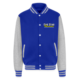 Five Star Racewear | Letterman Jacket - royal/heather grey