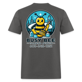 Busy Bee Cleaning | Adult T-Shirt - charcoal