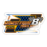 Midwest Figure 8 | 2025 |  Kiss-Cut Vinyl Decal - white glossy