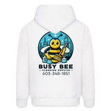 Busy Bee Cleaning | Adult Hoodie - white