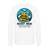 Busy Bee Cleaning | Adult LS T-Shirt - white