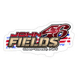 John Fields | 2025 |  Kiss-Cut Vinyl Decal - white matte