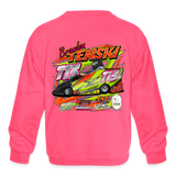 Brandon Tenski | 2023 | Youth Crewneck Sweatshirt - neon pink