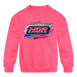 House Divided Racing | 2023 | Youth Crewneck Sweatshirt - neon pink