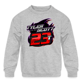 Tyler Scott | 2023 | Youth Crewneck Sweatshirt - heather gray