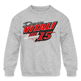 Drayven Vitali | 2023 | Youth Crewneck Sweatshirt - heather gray
