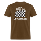 Awesome Racing Dad | FSR Merch | Adult T-Shirt - brown