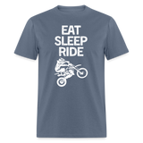 Eat Sleep Ride | FSR Merch | Adult T-Shirt - denim