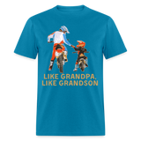 Like Grandpa Like Grandson Dirt Bike | FSR Merch | Adult T-Shirt - turquoise