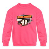 Tatem Johnson | TS | 2023 | Youth Crewneck | Sweatshirt - neon pink