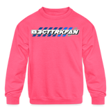 Kenney Kerttula Jr | 2023 | Youth Crewneck Sweatshirt - neon pink