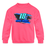 Aubree Warner | 2023 | Youth Crewneck Sweatshirt - neon pink