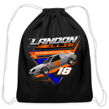 Landon Ellis | 2023 | Cotton Drawstring Bag - black