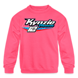 Kynzie Maness | Red | 2023 | Youth Crewneck Sweatshirt - neon pink