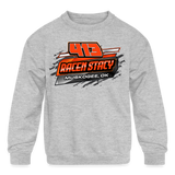 Racen Stacy | 2023 | Youth Crewneck Sweatshirt - heather gray