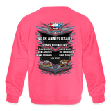 Granite State Mini Sprints | 2024 | Youth Crewneck Sweatshirt - neon pink