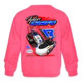 Tyler Carfo | 2023 | Youth Crewneck Sweatshirt - neon pink