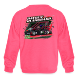 Hayden Blanchard | 2024 | Youth Crewneck Sweatshirt - neon pink