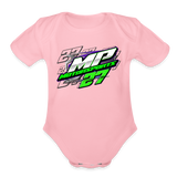 Matt Pike | 2024 | Organic Short Sleeve Baby Bodysuit - light pink