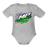 Matt Pike | 2024 | Organic Short Sleeve Baby Bodysuit - heather grey
