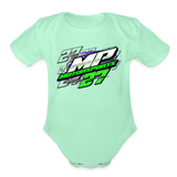 Matt Pike | 2024 | Organic Short Sleeve Baby Bodysuit - light mint