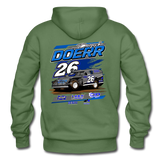 Derick Doerr | 2022 Design | Adult Hoodie (Back Design) - military green
