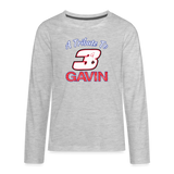 Chris Archdale | 2022 | Youth LS T-Shirt - heather gray