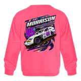 Jared Morrison | 2022 | Youth Crewneck Sweatshirt - neon pink