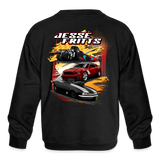 Jesse Fritts | 2022 | Youth Crewneck Sweatshirt - black