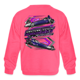 Berlett Racing | 2022 | Youth Crewneck Sweatshirt - neon pink