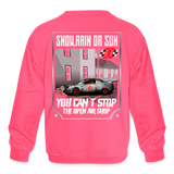 Tucker Clark | 2023 | Youth Crewneck Sweatshirt - neon pink