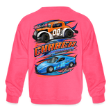 Chaber Motorsports | 2023 | Youth Crewneck Sweatshirt - neon pink