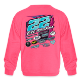 Eli Stokes | 2023 | Youth Crewneck Sweatshirt - neon pink