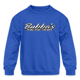 Bubba Jones | Bubba's Racing Team | Youth Crewneck Sweatshirt - royal blue