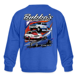 Bubba Jones | Bubba's Racing Team | Youth Crewneck Sweatshirt - royal blue