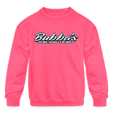 Bubba Jones | Bubba's Racing Team | Youth Crewneck Sweatshirt - neon pink
